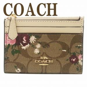 コーチ COACH 財布 レディース キーケース キーリング コインケース レザー シグネチャー 花柄 フローラル C4476IME7V  ネコポス｜zeitakuya