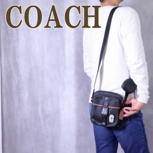 コーチ COACH バッグ メンズ ショルダーバッグ 斜め掛け ワンショルダー ブラック ミニポーチ付き C9836QBBK｜zeitakuya