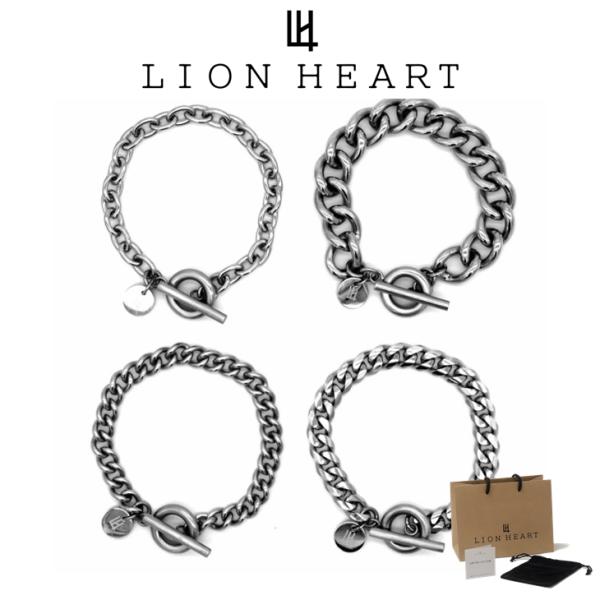 ライオンハート ブレスレット マンテル メンズ ブレスレット サージカルステンレス ヴァリアスチェー...