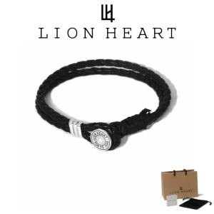 ライオンハート ブレスレット メンズ クラシックサークル ロゴ レザー LH-1BR107 LION HEART クリスマス 誕生日 プレゼント ギフト 彼氏  ネコポス｜zeitakuya