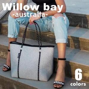 ネオプレン バッグ WillowBayトートバッグ ファスナー ポーチ WillowBay