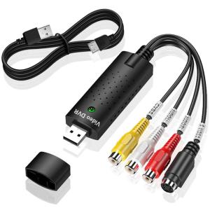 USB2.0ビデオキャプチャー キャプチャーボード RCA for PAL or NTSC DVD VHSテープ