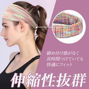 ヘッドバンド ヘアバンド 汗止め 速乾 冷感 ...の詳細画像3