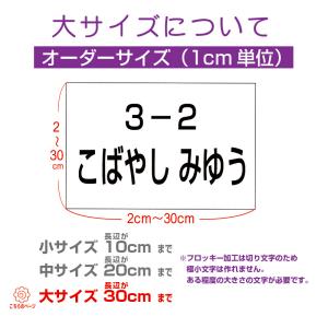 お名前入りゼッケン(大 2cm〜30cm)洗濯...の詳細画像1