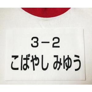 お名前入りゼッケン(中 2cm〜20cm) 洗...の詳細画像2