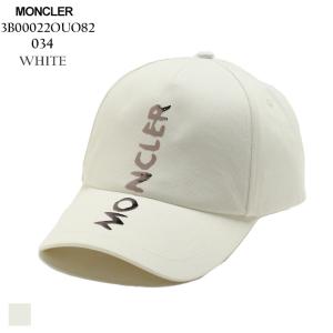 モンクレール MONCLER キャップ 帽子 レディース ロゴ コットン シロ 白 ブランド ベースボールキャップ 調節可能 MCL3B00022OUO82｜zen