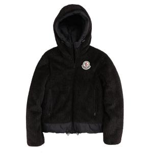 MONCLER フルジップ フード付き ジャケット イエロー・ブラック MONCLER モンクレール フードロゴ フルジップ ダウンジャケット