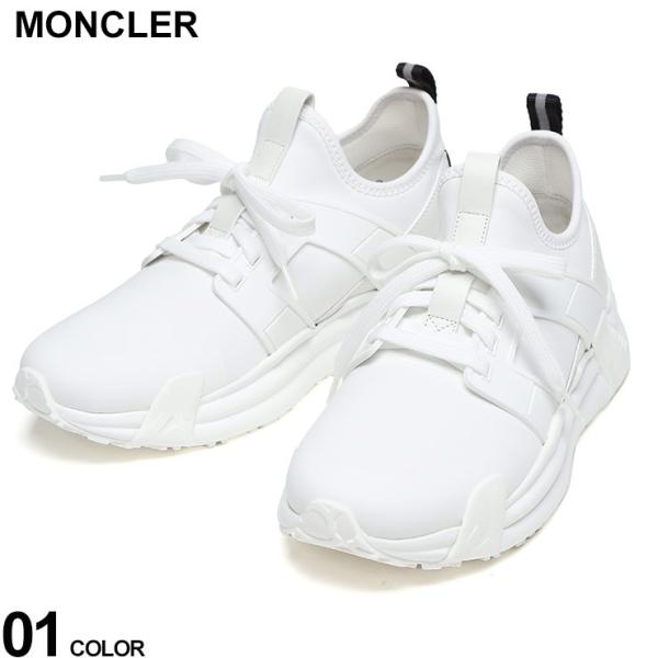 MONCLER (モンクレール) ネオプレン素材×ラバーコーティング バックストラップ ロゴ スニー...