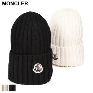 MONCLER モンクレール 帽子 ニット帽 ホワイト レディース MONCLER モンクレール 帽子 ニット帽 ホワイト レディース
