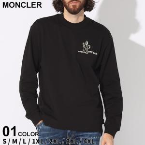 モンクレール Tシャツ 長袖 MONCLER GRENOBLE メンズ ロンT ロゴ クルーネック 黒 クロ ブランド トップス MCGN8D000018392｜zen