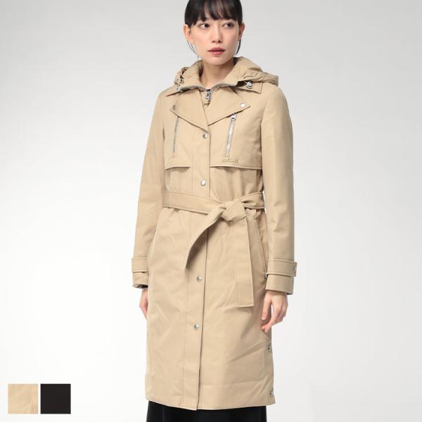 マッカージュ ダウン コート レディース MACKAGE トレンチコート ロング丈 フード着脱 ダウ...