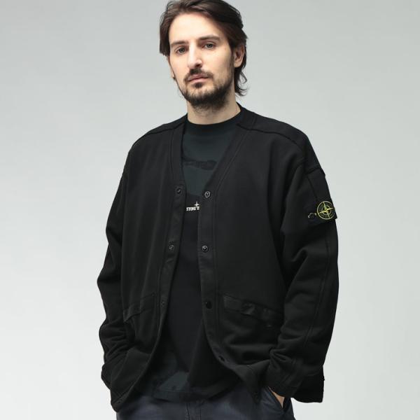 ストーンアイランド STONE ISLAND メンズ カーディガン SI6100040S0051袖ロ...