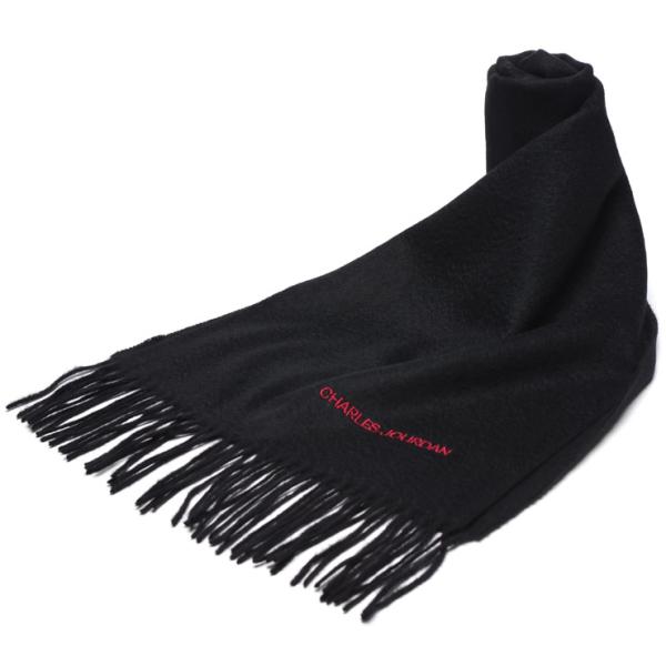 シャルルジョルダン マフラー CHARLES JOURDAN メンズ カシミヤ100％ 無地 カシミ...
