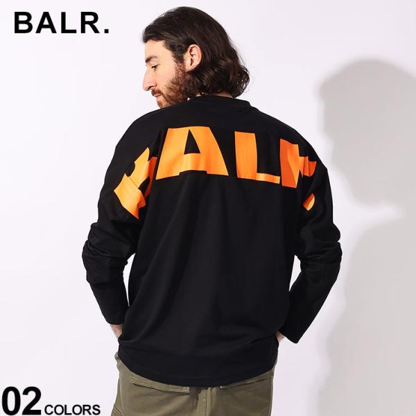 BALR. (ボーラー) ラインバックロゴ クルーネック 長袖 Tシャツ BA11111056JP