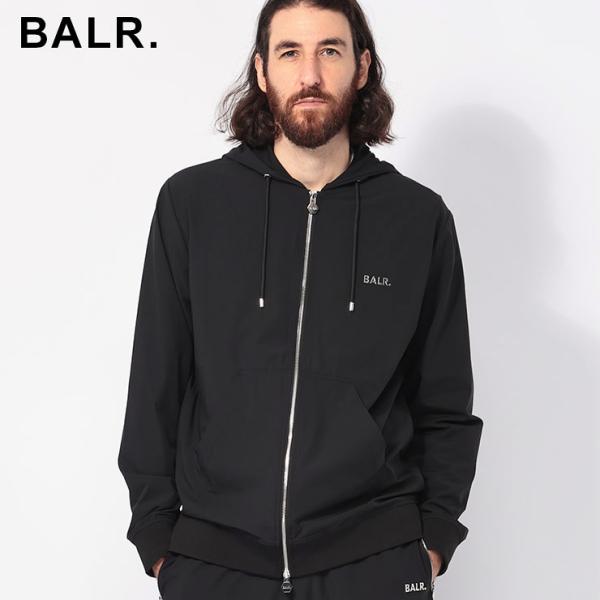 ボーラー BALR.  メタリックロゴ フルジップ パーカー メンズ BA12691008JP