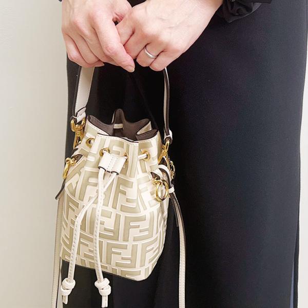 【1円ラッピング】フェンディ FENDI レザー ミニバッグ モン トレゾール FDL8BS010A...