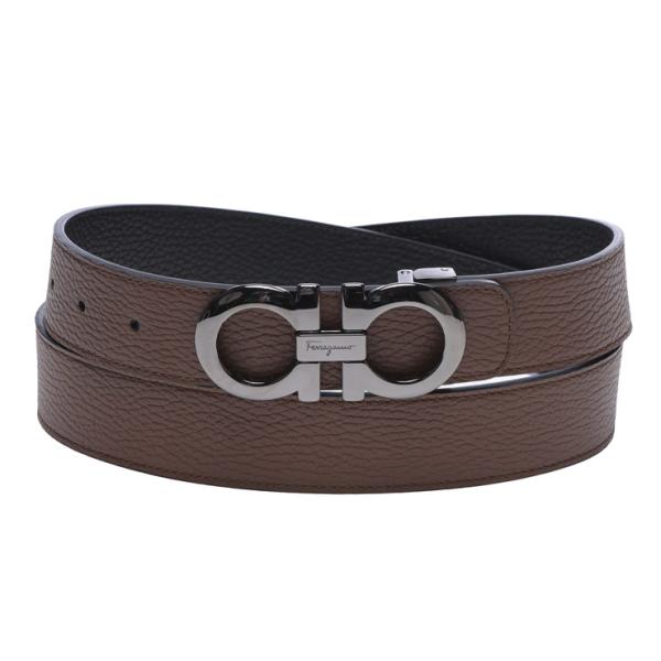 サルヴァトーレフェラガモ ベルト Salvatore Ferragamo メンズ リバーシブル ガン...