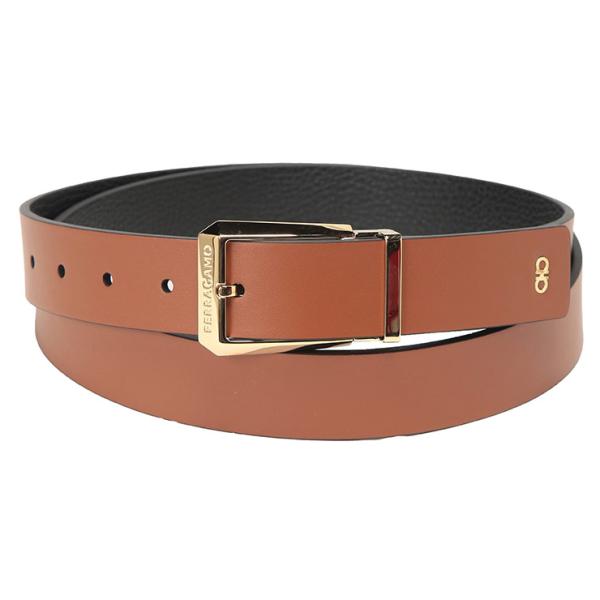 サルヴァトーレフェラガモ Salvatore Ferragamo メンズ ベルト リバーシブル ピン...