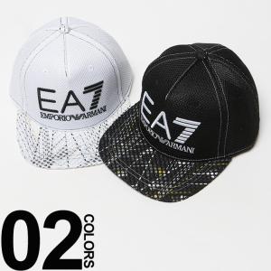 エンポリオ アルマーニ EMPORIO ARMANI EA7 キャップ 帽子 メッシュ ロゴ刺繍 アジャスター付き EA2756977P820