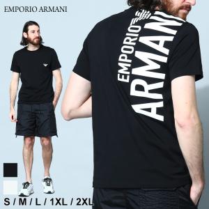 アルマーニ Tシャツ エンポリオアルマーニ EMPORIO ARMANI メンズ 半袖 ロゴ クルーネック 大きいサイズあり EAS2118183R476B