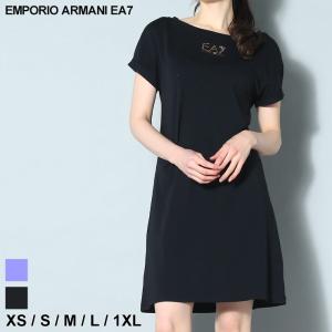 アルマーニ ワンピース エンポリオアルマーニ EMPORIO ARMANI EA7 レディース Tシャツ ドレス 半袖 ブランド 大きいサイズあり EA7L3RTA55TJDQZ｜zen
