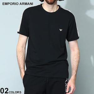 エンポリオ アルマーニ エンポリ EMPORIO ARMANI Tシャツ インナー アンダー 半袖 カットソー シャツ ロゴ メンズ トップス 大きいサイズあり EAU1118903R717｜zen