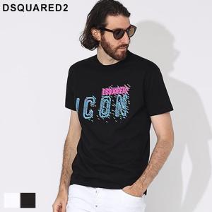 ディースクエアード Tシャツ DSQUARED2 ピクセルICON メンズ カットソー 半袖 ロゴ ブランド トップス D2GC0078S23009｜zen