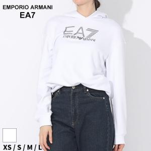 アルマーニ パーカー EMPORIO ARMANI エンポリオアルマーニ レディース ロゴ プリント ブランド トップス EAL6RTM31TJRRZ｜zen