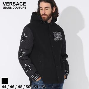 ヴェルサーチ バロック ナイロン ジャケット ブラック サイズ50 S3047 VERSACE JEANS COUTURE (ヴェルサーチェ ジーンズ クチュール) 裏