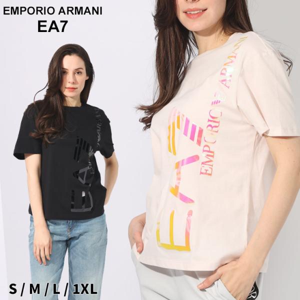 アルマーニ Tシャツ EMPORIO ARMANI EA7 エンポリオアルマーニ レディース ロゴ ...