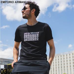 アルマーニ Tシャツ EMPORIO ARMANI エンポリオアルマーニ メンズ カットソー 半袖 ロゴ シャツ EAS2118184R468｜zen