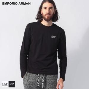 エンポリオアルマーニ EMPORIO ARMANI ストレッチ 胸ロゴ クルーネック 長袖 Tシャツ メンズ EA78NPT28PJVQZ
