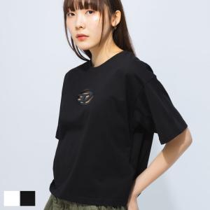 ディーゼル DIESEL 半袖 Tシャツ レディース オーバルD クルーネック DSLA150960NIAX