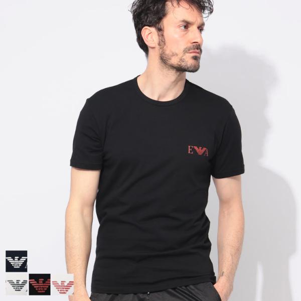 エンポリオアルマーニ EMPORIO ARMANI 半袖 Tシャツ メンズ 胸ロゴ クルーネック E...