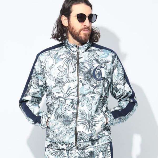ジャスト カヴァリ Just cavalli トラックジャケット メンズ トロピカル フルジップ J...