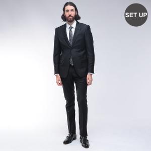 エンポリオアルマーニ EMPORIO ARMANI マイクロジャガード シングル ノータック スーツ EAEM197316854 メンズ