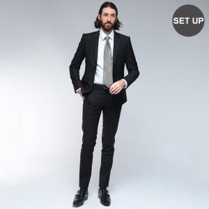 エンポリオアルマーニ スーツ EMPORIO ARMANI メンズ DAVID ジャガード シングル ノータック ビジネススーツ EAEM455TE16834