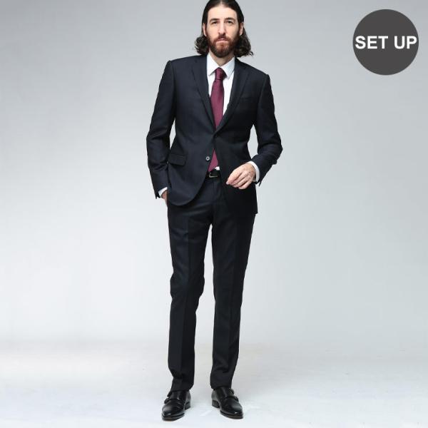 エンポリオアルマーニ スーツ セットアップ EMPORIO ARMANI ヘリンボンストライプ シン...