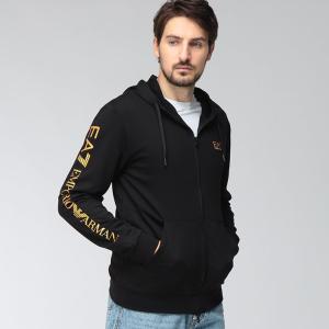 エンポリオアルマーニ メンズ パーカー EMPORIO ARMANI EC限定 EA7 胸ロゴ ポケット付き ジップアップパーカー EA7M568AF135128 ブランド トップス