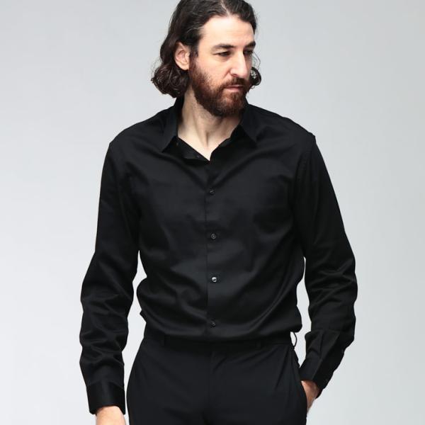 エンポリオアルマーニ EMPORIO ARMANI メンズ シャツ 長袖 トップス コットン 襟ロゴ...