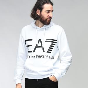 エンポリオアルマーニ メンズ パーカー EMPORIO ARMANI 長袖 フロントロゴ プリント プルオーバー EA7M2202AF27189 ブランド トップス フード スウェット 秋 冬