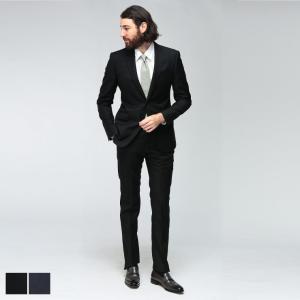 エンポリオアルマーニ EMPORIO ARMANI メンズ スーツ セットアップ ウールサージ 無地 シングル2ツ釦 ノータック EAEM0098TE22930