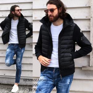 モンクレール メンズ ニットダウン MONCLER ダウンジャケット パーカー フード ニット コンビ CARDIGAN ブランド アウター ブルゾン MC9B50800A9340