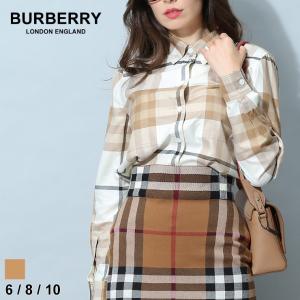 バーバリー レディース シャツ 長袖 BURBERRY ブランド 長袖シャツ トップス チェックシャツ チェック ボタンダウン BBL8056856｜zen