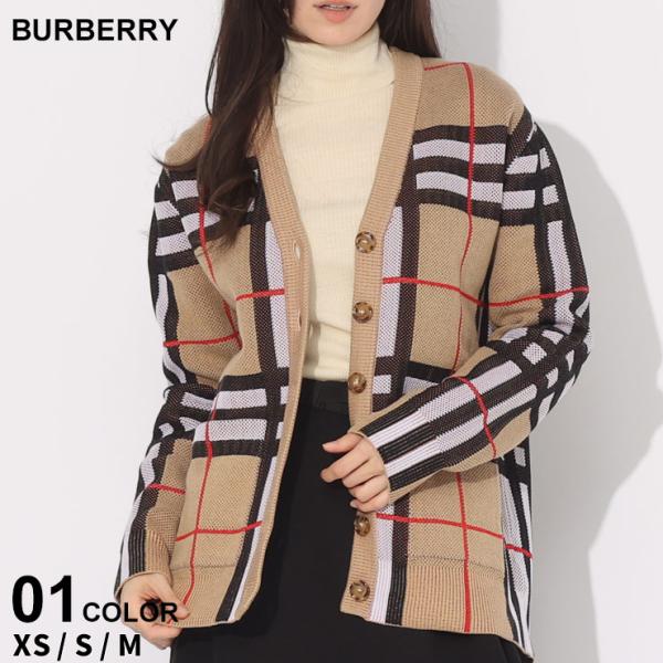 バーバリー カーディガン BURBERRY レディース チェック テクニカルコットン カーディガン ...