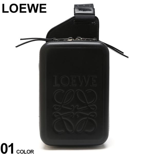 LOEWE (ロエベ) スムースカーフ モールデッド スリング クロスボディーバッグ MOLDED ...