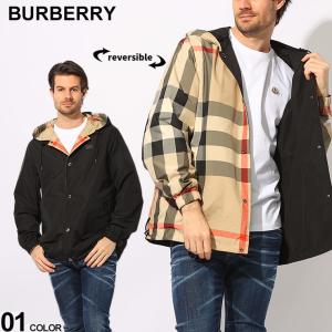 BURBERRY (バーバリー) リバーシブル 大判チェック フルボタン フーデットジャケット BBELMHURST｜zen