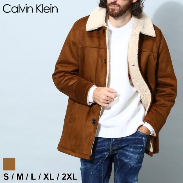 カルバンクライン メンズ ブルゾン Calvin Klein ブランド ムートンジャケット アウター...