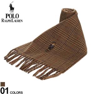 ポロ ラルフローレン メンズ マフラー POLO RALPH LAUREN ブランド ベア チェック ウール カシミヤ ギフト プレゼント RLPC1042F2 2024_vt｜zen