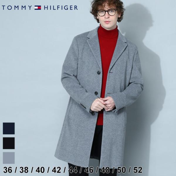 トミーヒルフィガー メンズ コート TOMMY HILFIGER ブランド チェスターコート アウタ...